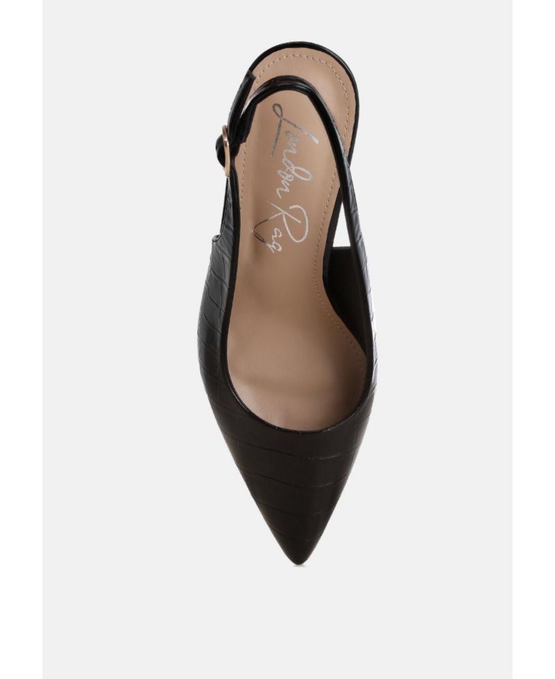 Womens HALINS Pointed Toe Slingback Heels
