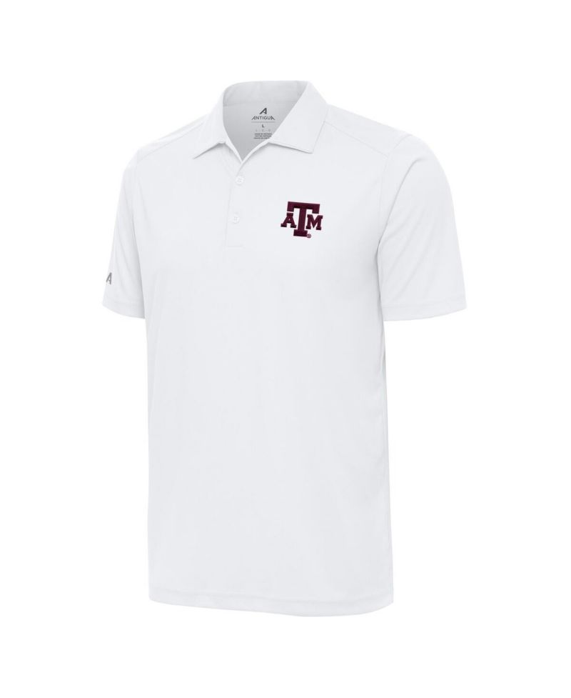 White Texas A&M Aggies Antigua Tribute Polo Shirt