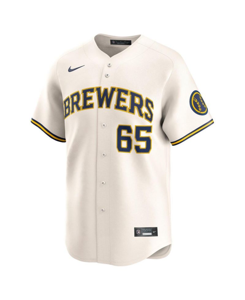 Men's Nestor Cortes Cream Milwaukee Brewers Home Limited Player Jersey