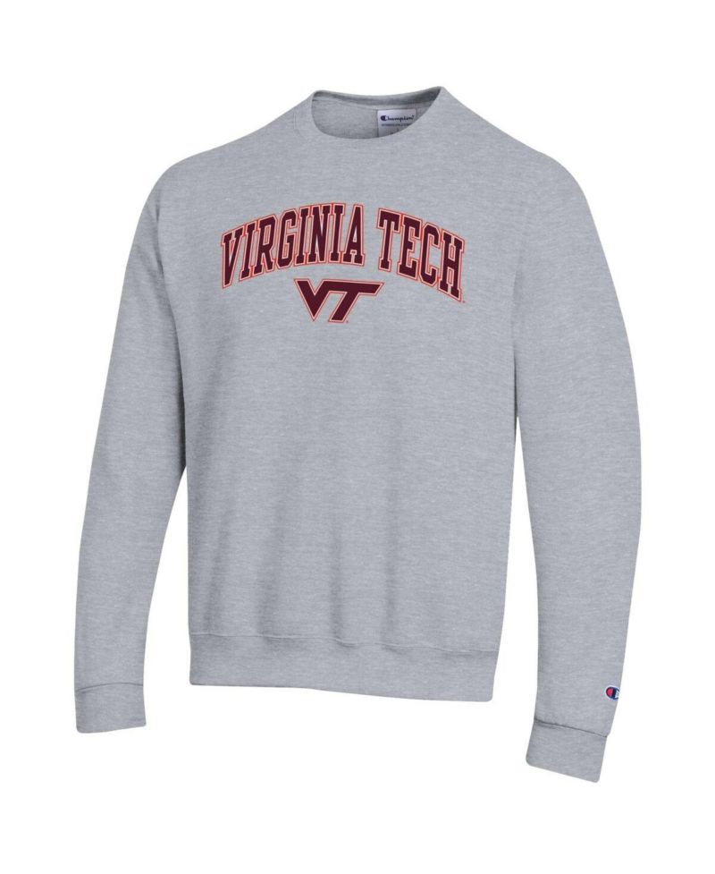Men's Maroon Virginia Tech Hokies Arch Over Logo Pullover Sweatshirt