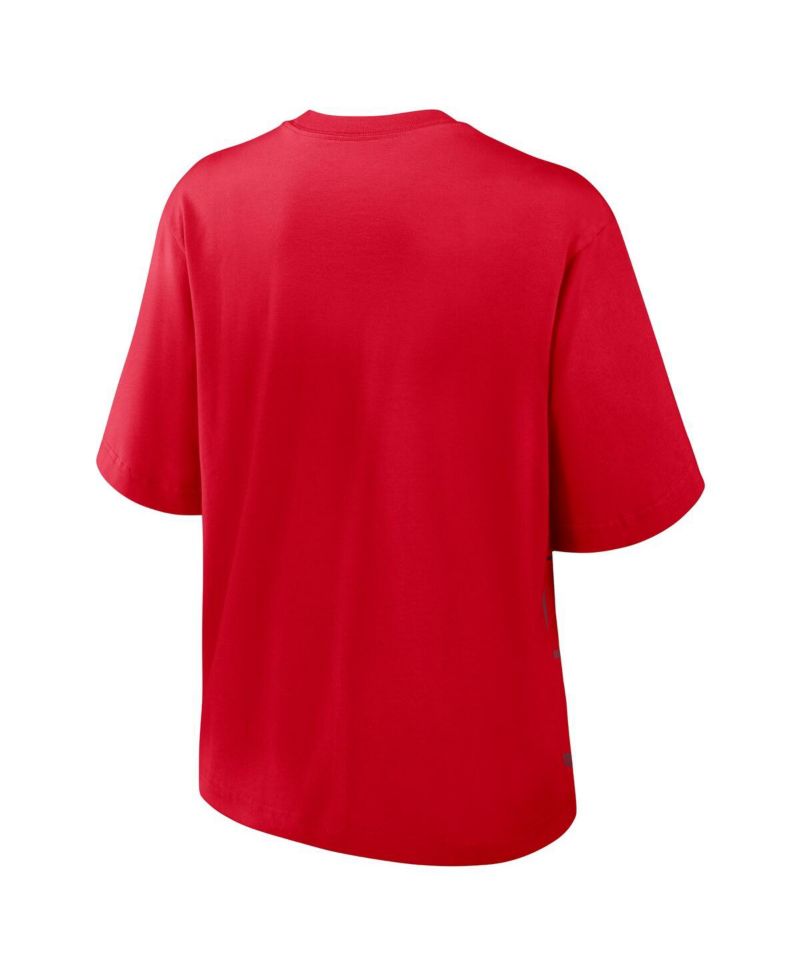 Women's Red Kansas City Chiefs Boxy T-Shirt