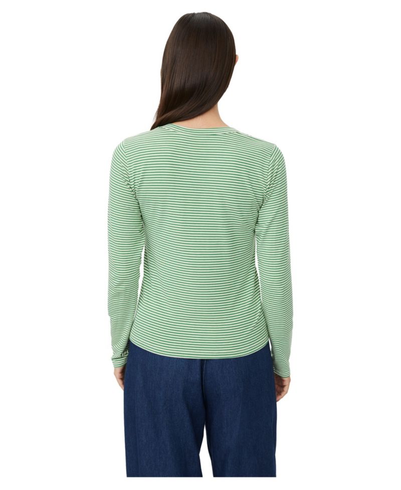 Women's Daritha Long-Sleeve Striped Crewneck T-Shirt