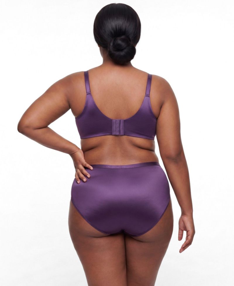 Women's XO Plunge Push-Up Shine Bra with Crisscross Design