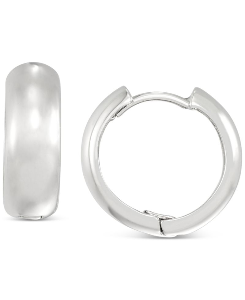 3-Pc. Set Stud & Huggie Hoop Earrings in Sterling Silver & 14k Gold-Plate