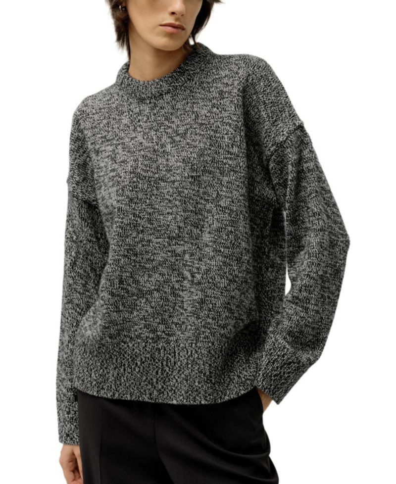 Women's Oversized Crewneck Wool-Cashmere Sweater