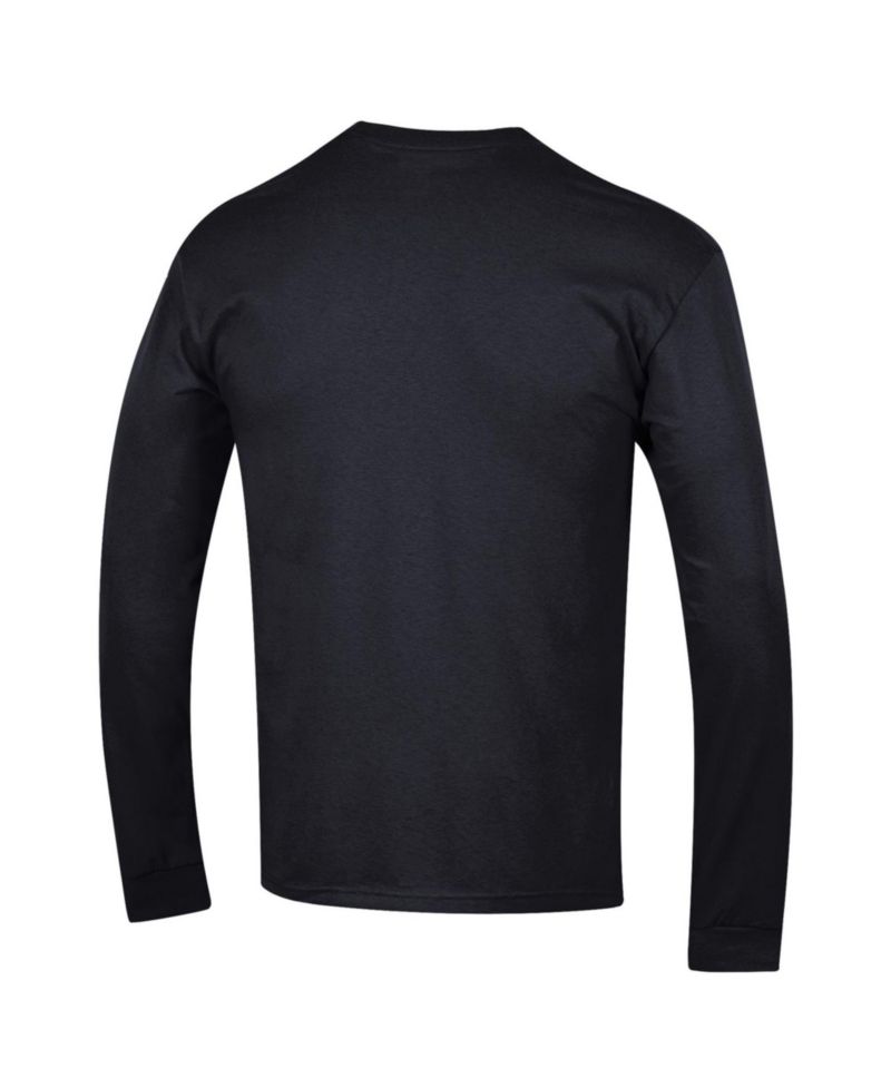 Men's Black Maryland Terrapins Arch Over Logo Long Sleeve T-Shirt