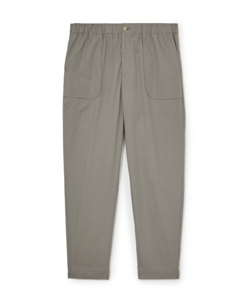 Men's Snap Lightweight Stretch Cotton-Blend Tapered Pants