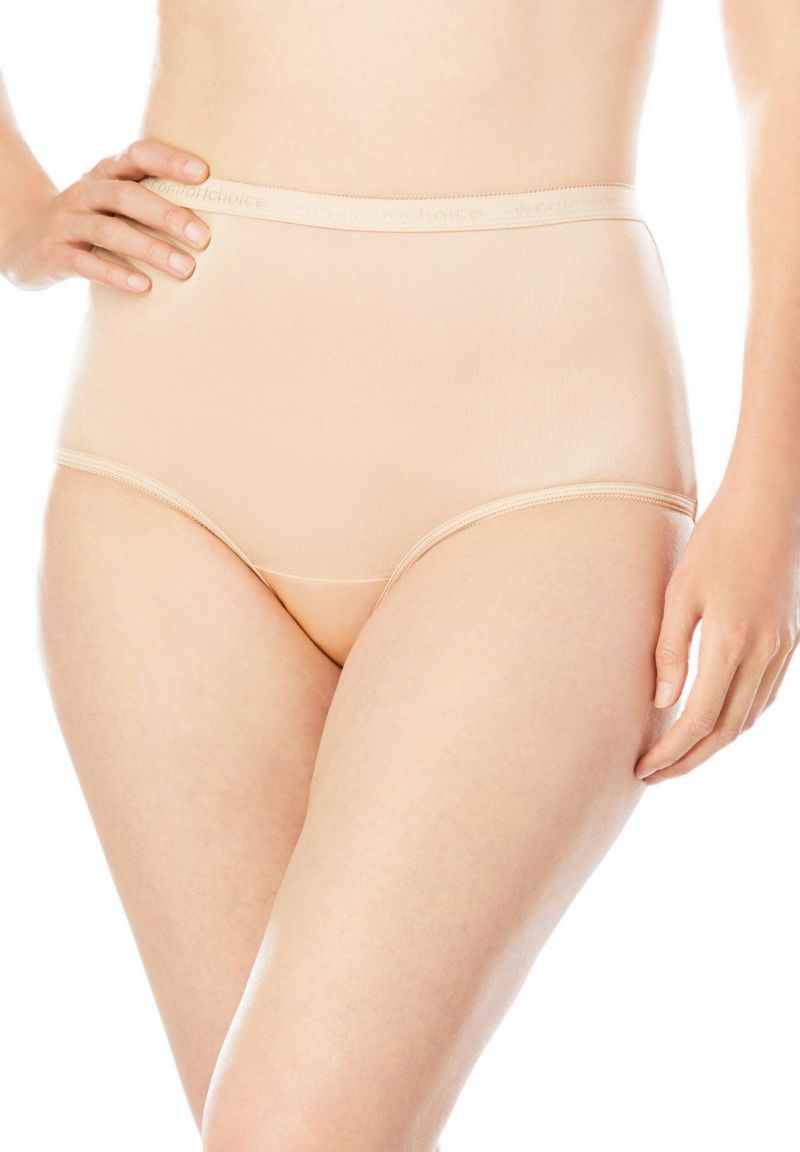 Women's Full Coverage Classic Nylon Brief Pack