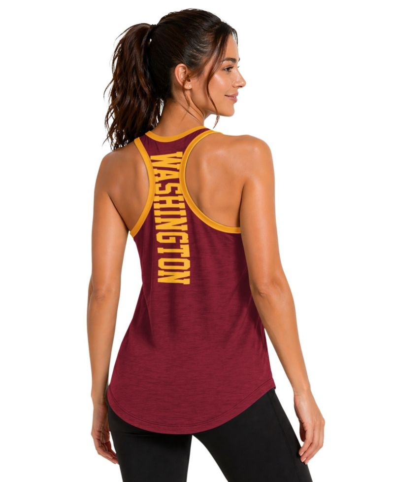Women's Burgundy Washington Commanders Tater II Racerback Tank Top