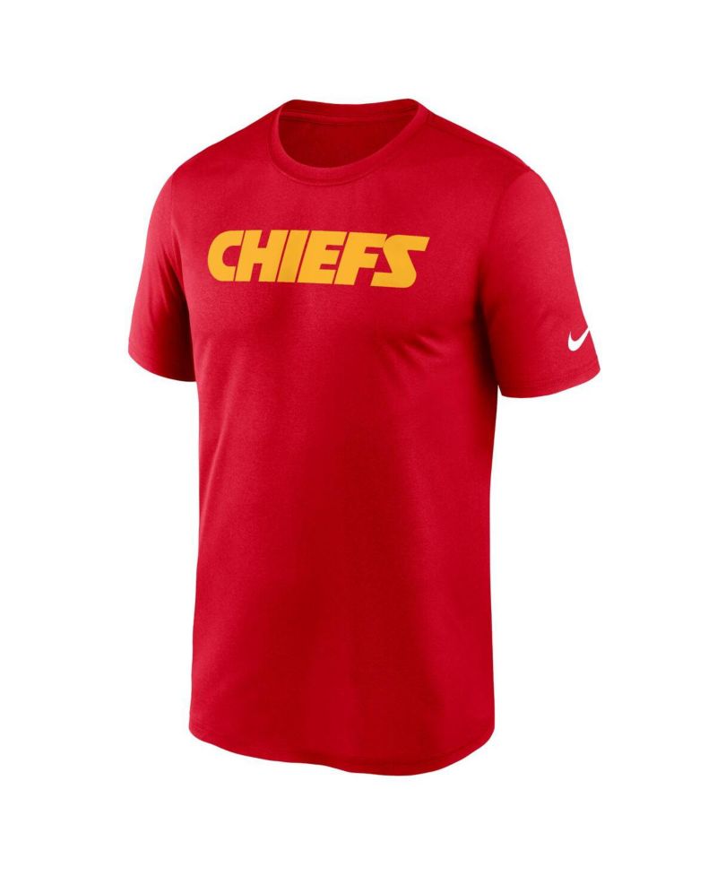 Men's Red Kansas City Chiefs Primetime Legend Wordmark Performance T-Shirt