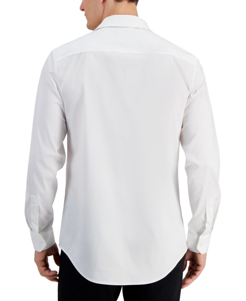 Men's Covered Placket Tuxedo Shirt, Regular & Slim Fit
