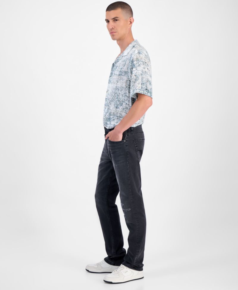 Mateo Regular Straight Fit Dark Wash Jeans