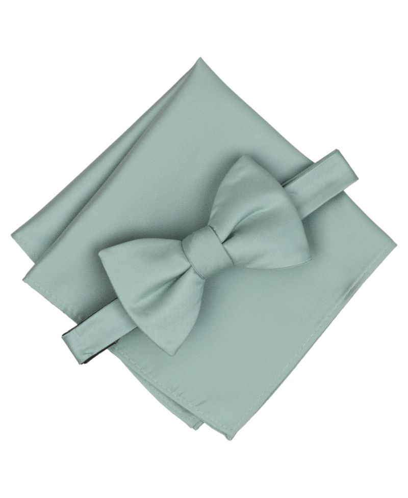 Men's Braden Solid Bow Tie & Pocket Square, 2-Piece Set