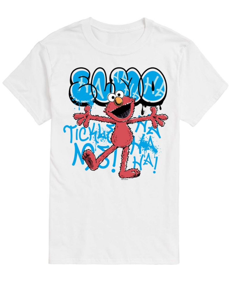 Men's Sesame Street Streetwear Elmo Short-Sleeve Graphic T-Shirt