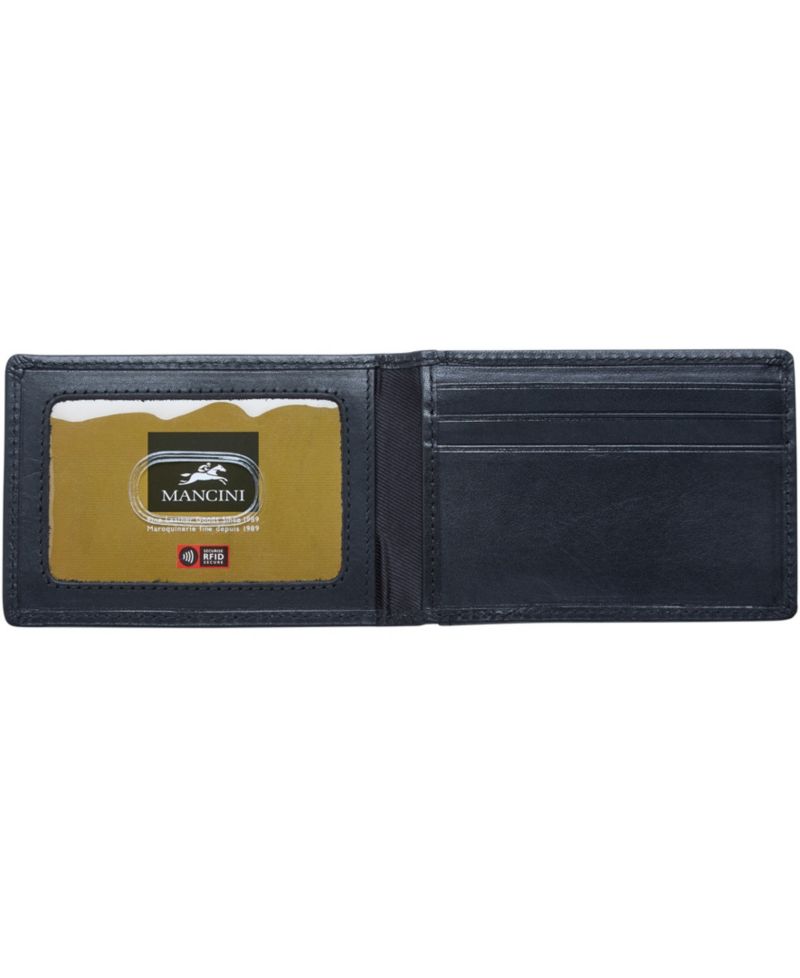 Men's Boulder Collection RFID Secure Billfold with Removable Center Wing Passcase