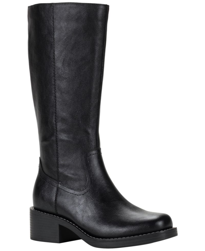 Women's Warblerr Square Toe Tall Boots, Created for Macy's, Regular & Wide Calf