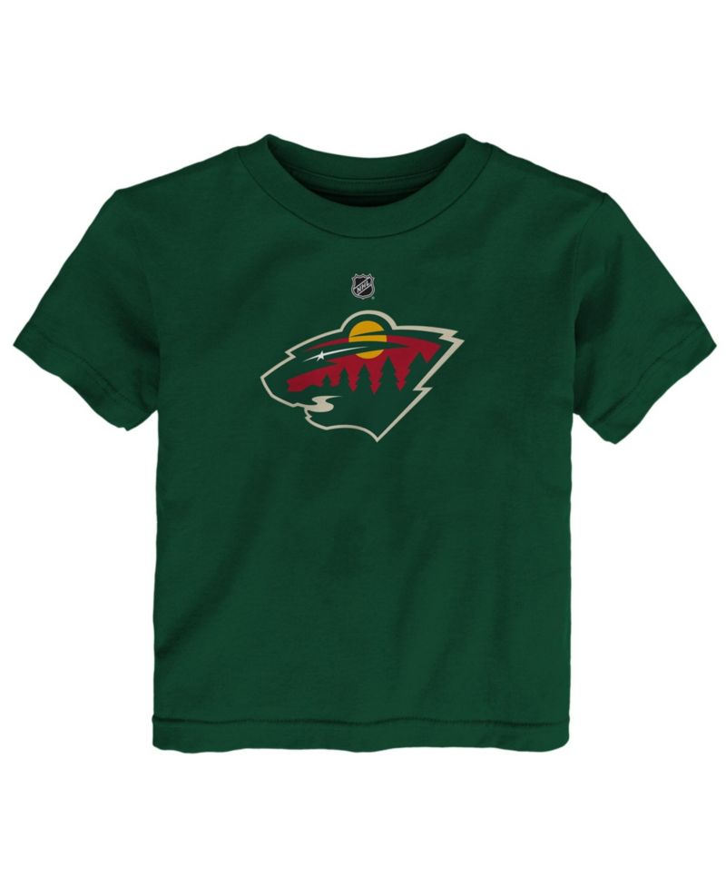 Baby Boys and Girls Green Minnesota Wild Primary Logo T-Shirt