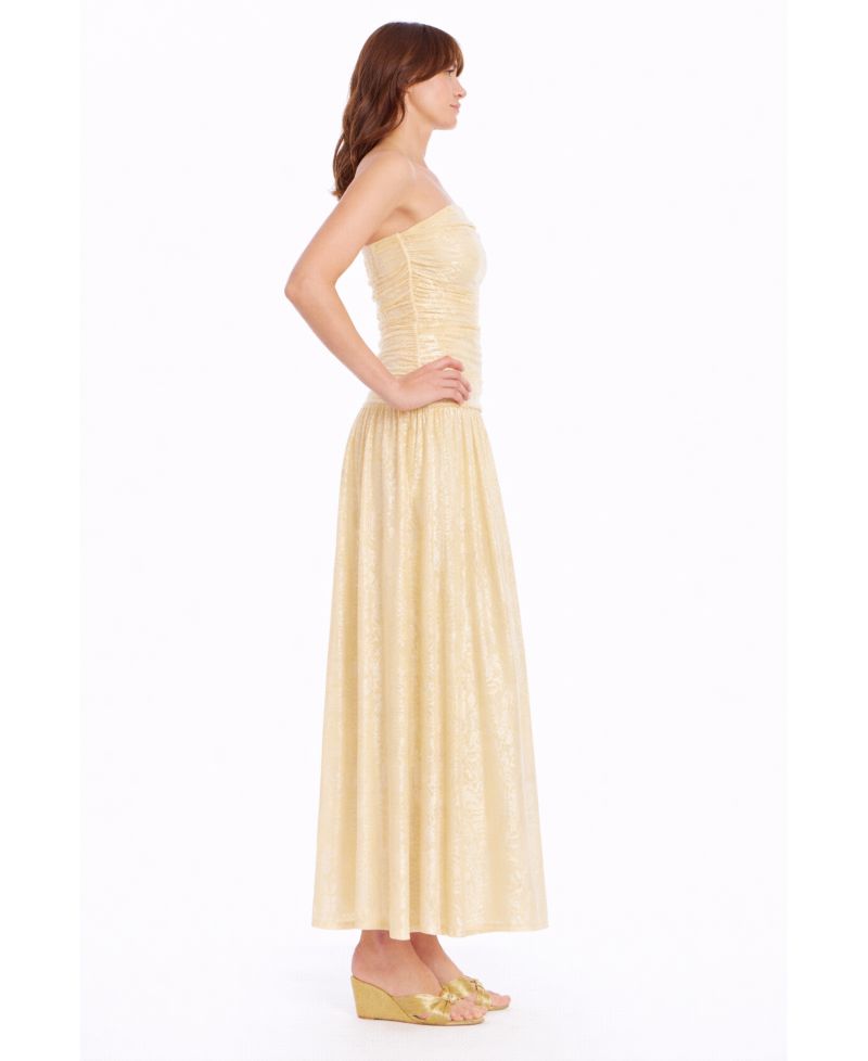 Women's Natasha Strapless Jacquard Maxi Dress