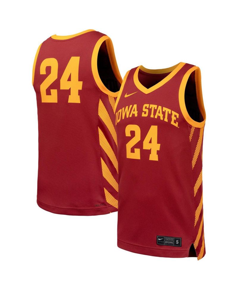 Men's Cardinal Iowa State Cyclones Replica Basketball Jersey