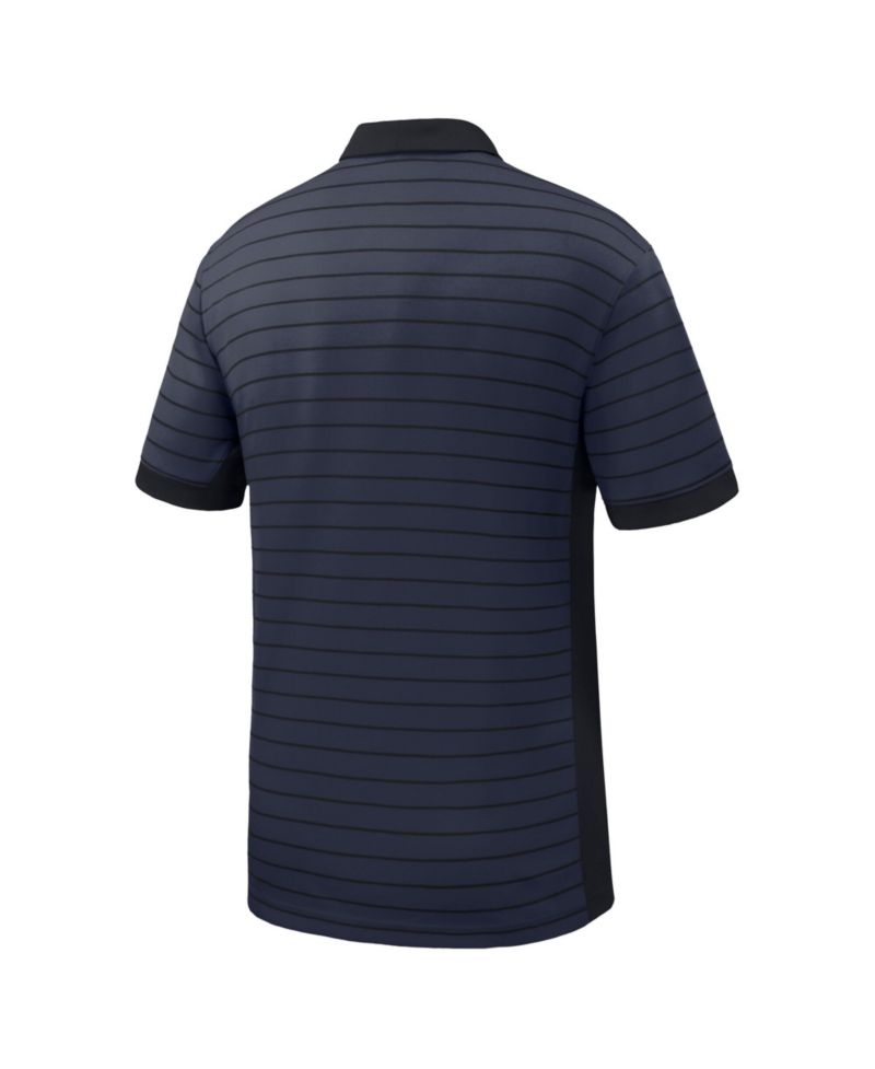 Men's Navy Illinois Fighting Illini Victory Stripe Dri-FIT Polo Shirt