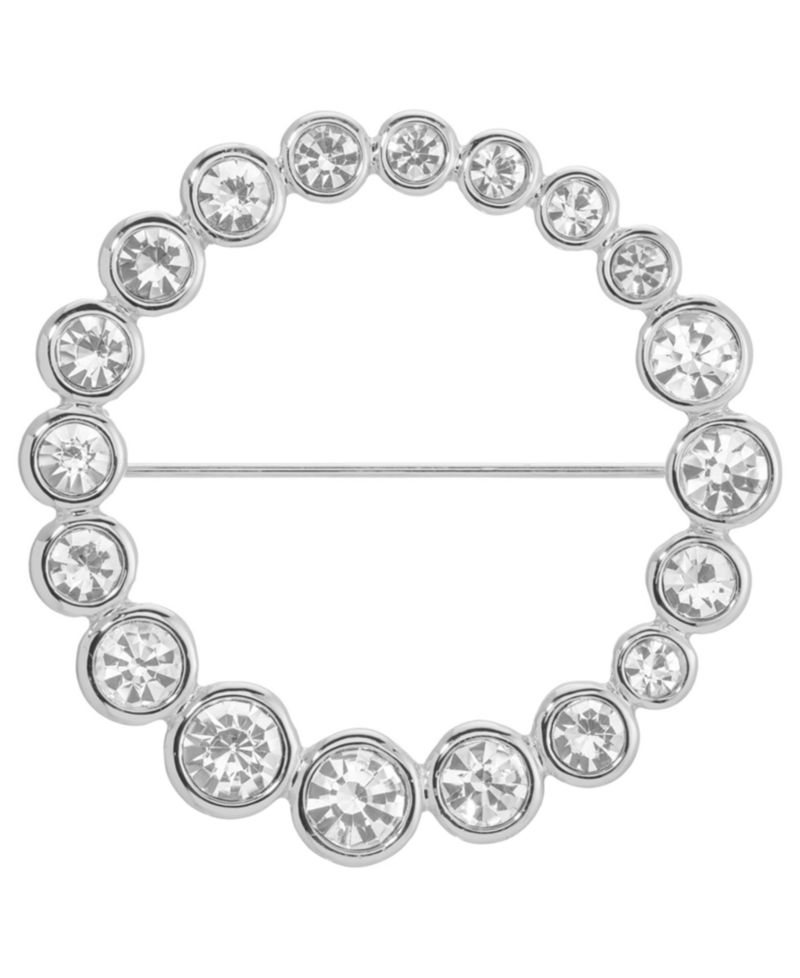 Crystal Loop Brooch