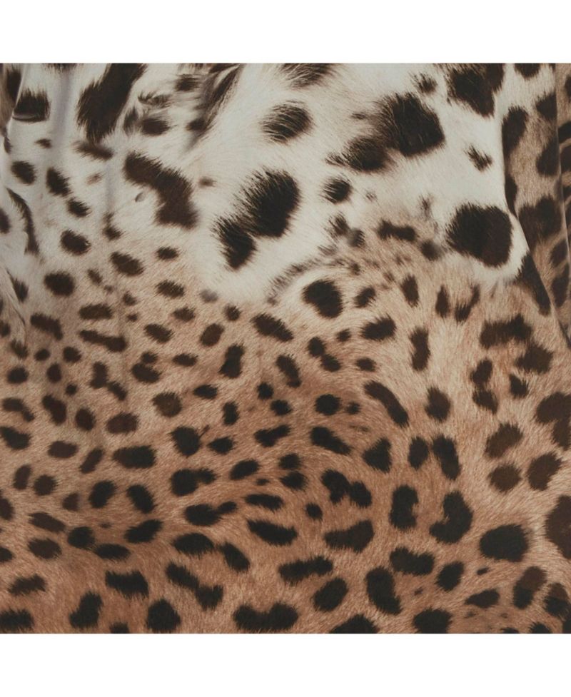 Women's Animal Printed Jersey Midi Dress