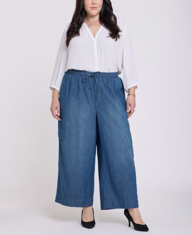 Plus Size Whitney Pull-On Cargo Crop Pants
