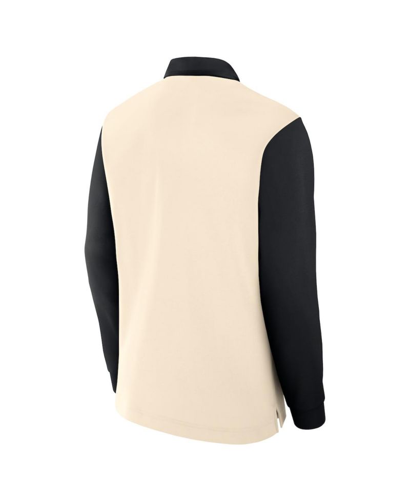 Men's Tan/Black Georgia Bulldogs Rugby Long Sleeve Shirt