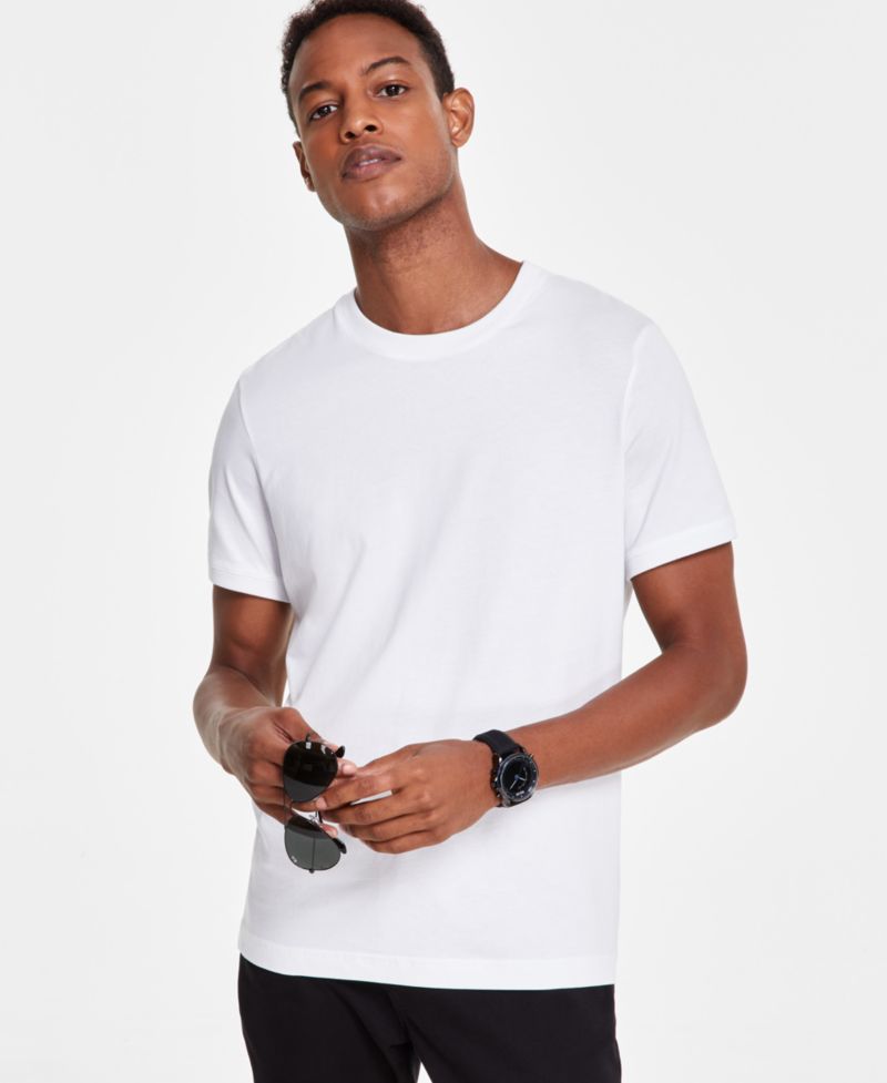 Men's Mercerized Cotton Short Sleeve Crewneck T-Shirt