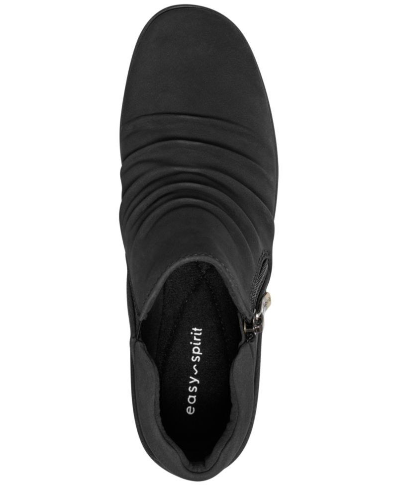 Women's Aleta Ruched Side-Zip Flat Booties