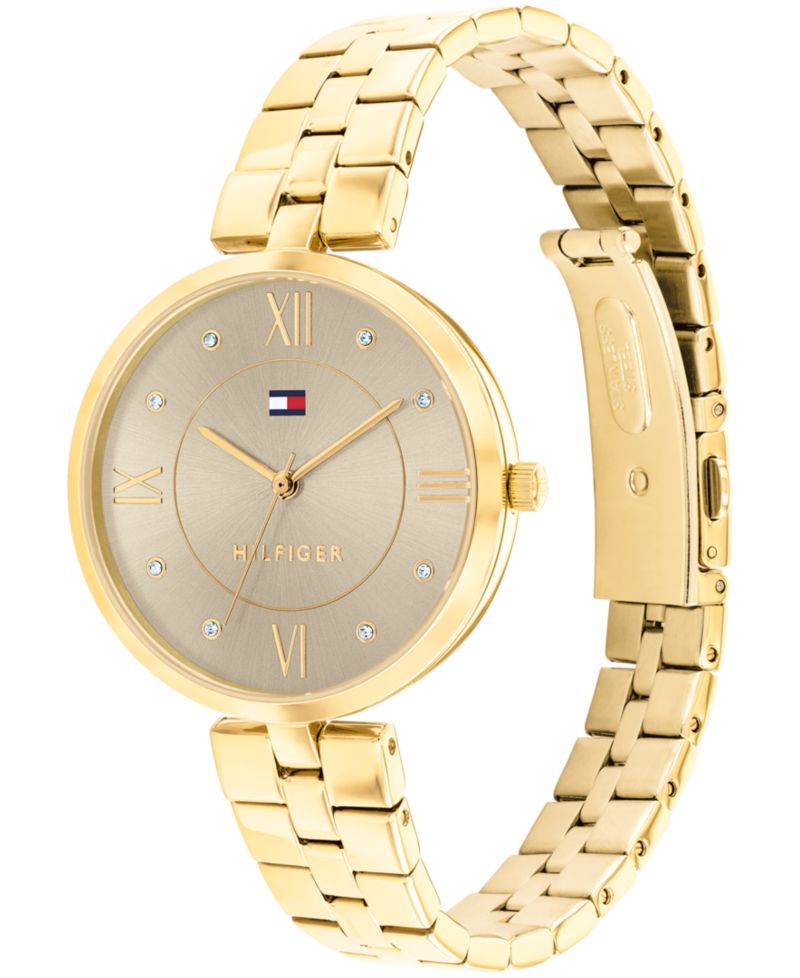 Women's Quartz Gold-Tone Stainless Steel Watch 34mm