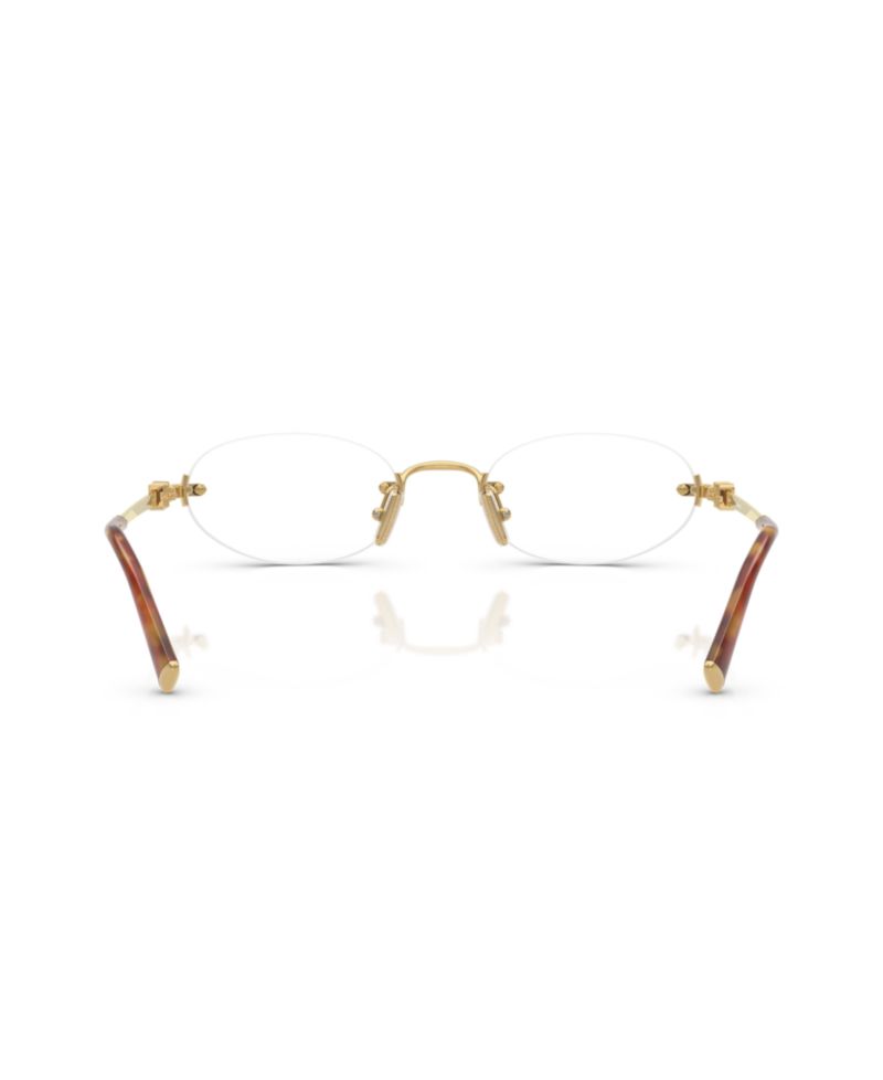 Woman Oval Metal MU 53WV Eyeglasses