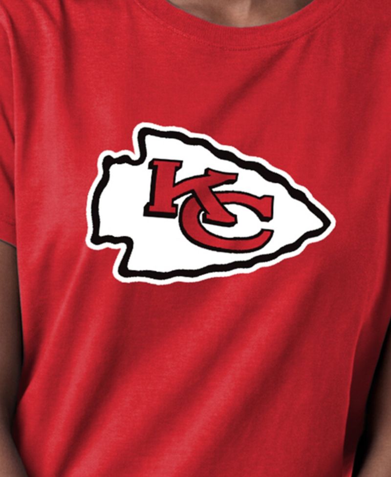 Women's Kansas City Chiefs Crewneck Short-Sleeve Cotton-Blend T-Shirt