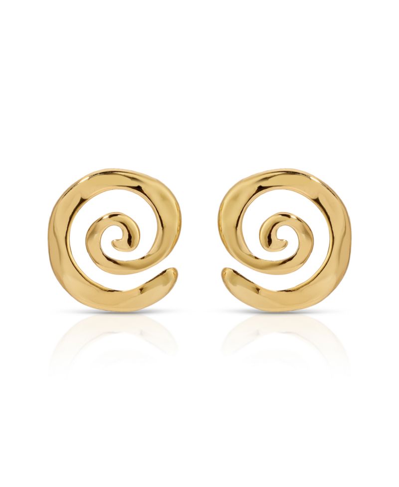 Aura Swirl Stud Earrings