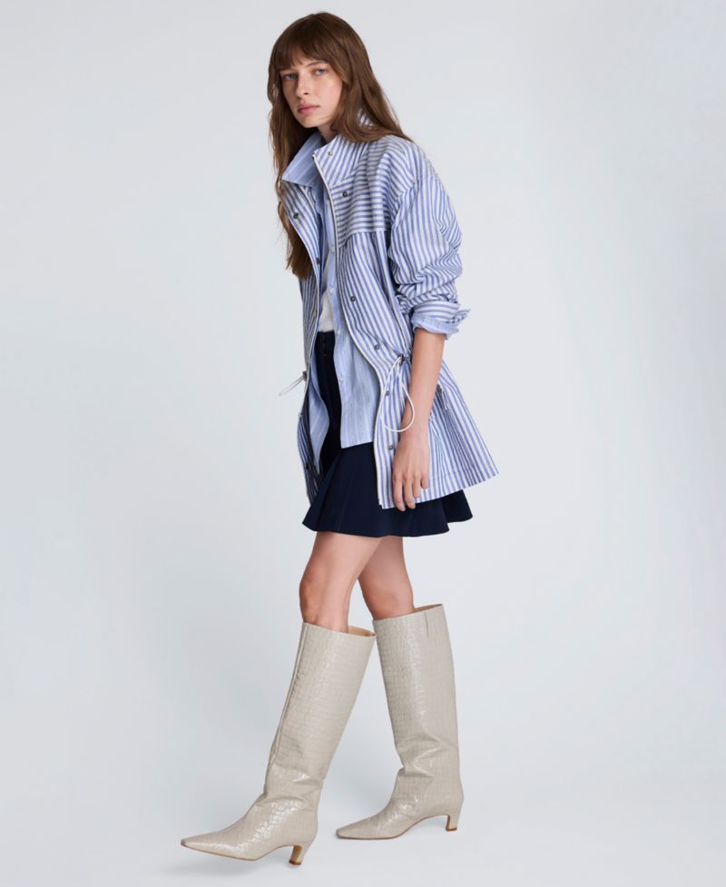 Women's Striped Long-Sleeve Jacket
