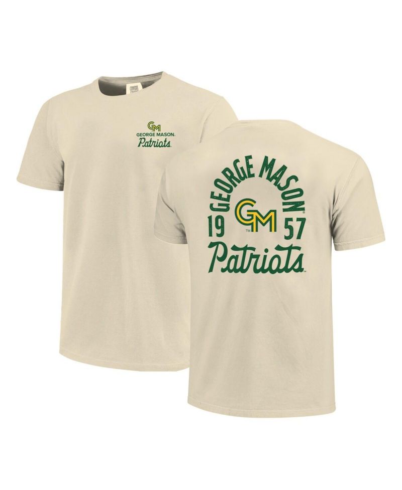 Men's Cream George Mason Patriots Comfort Colors Mascot Overlay T-Shirt