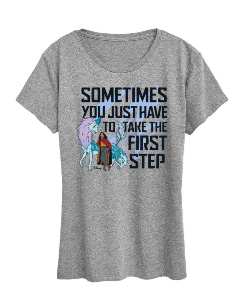 Plus Size Raya and The Last Dragon Take The First Step Graphic T-Shirt