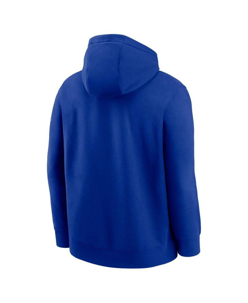 Men's Royal Buffalo Bills Full Blitz Club Fleece Pullover Hoodie