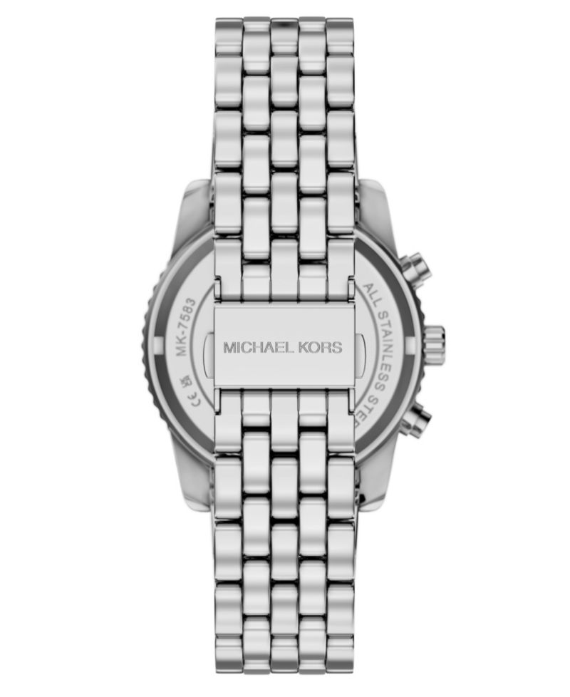 Women's Bryant Chronograph Silver-Tone Stainless Steel Watch, 35mm