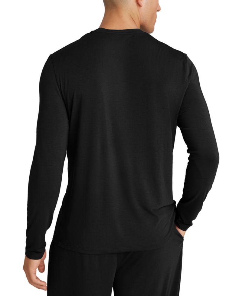 Men's Second Skin Long-Sleeve Henley T-Shirt