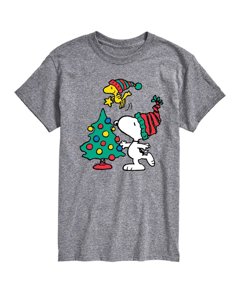Men's Peanuts Snoopy Woodstock Tree Short Sleeve Tee