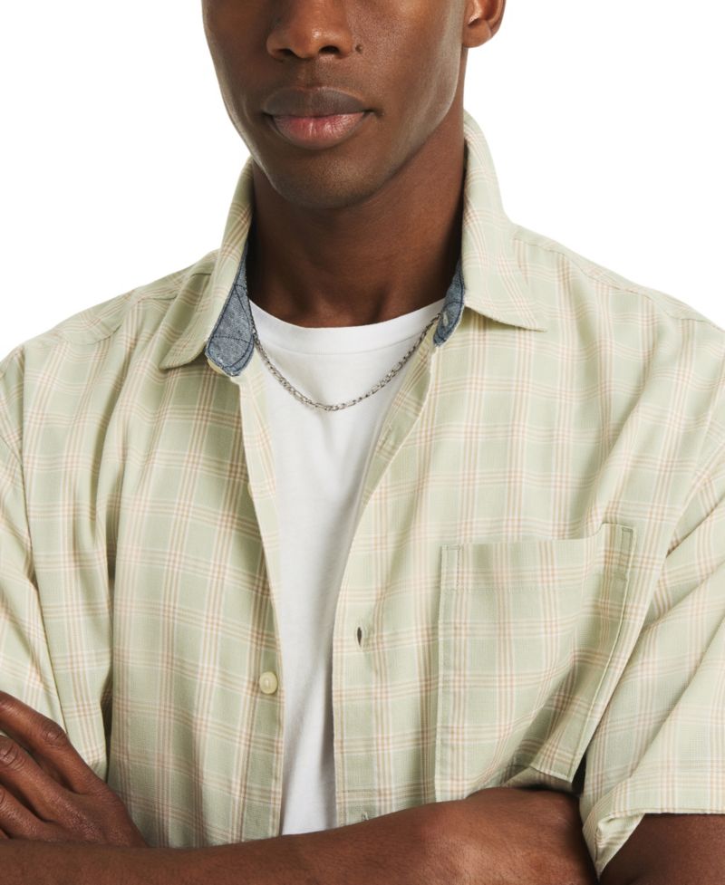 Men's Cotton Plaid Shirt