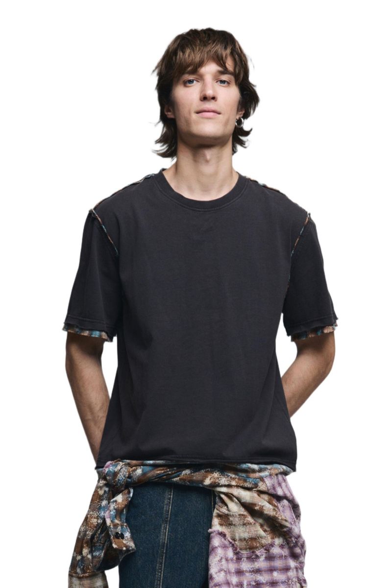 Men's Men s Short-Sleeve Seam Detail T-Shirt
