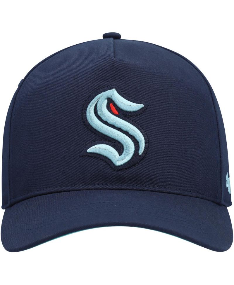 Men's Deep Sea Blue Seattle Kraken Primary Hitch Snapback Hat