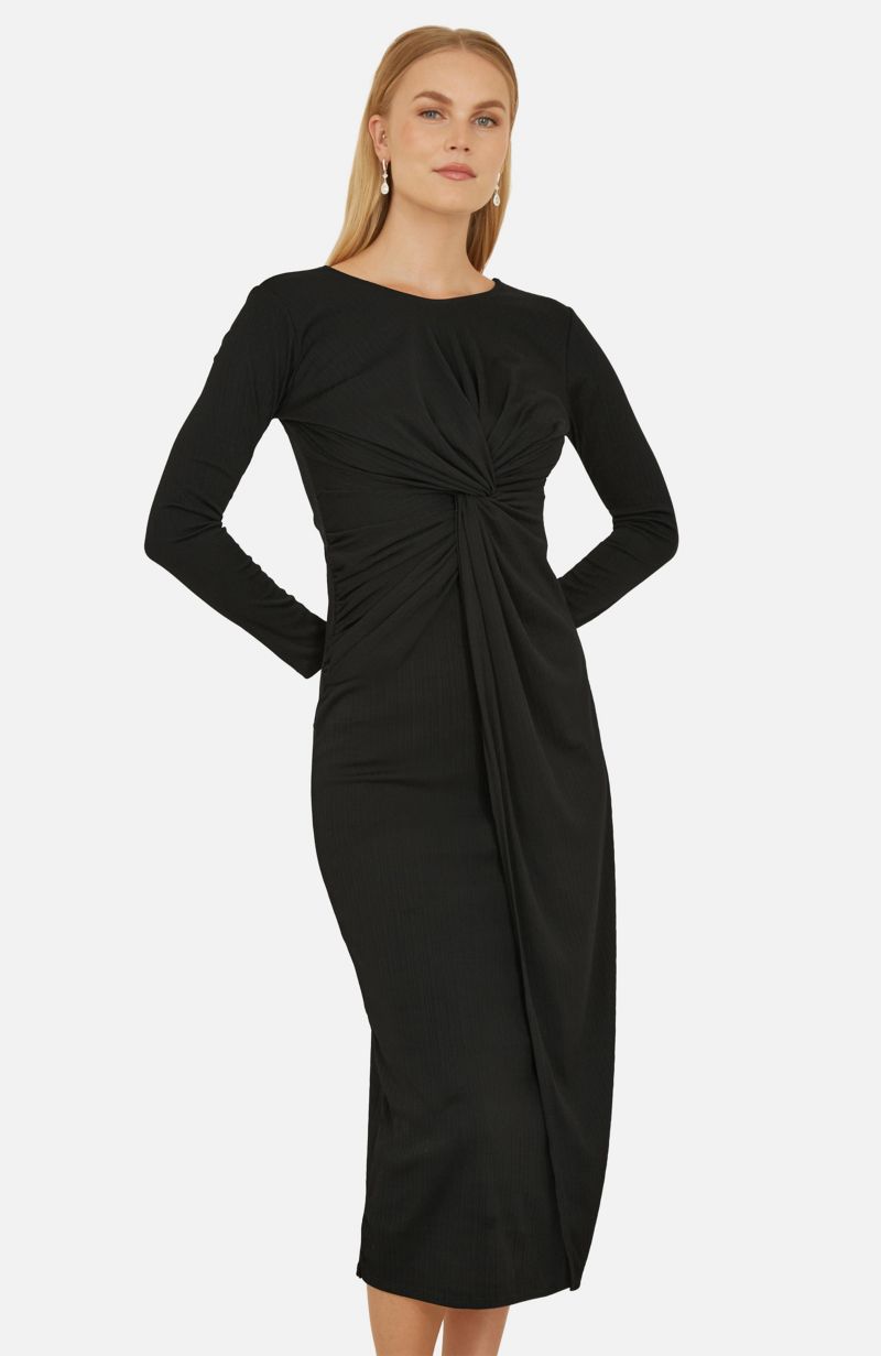 Women's Midi Fitted Stretch Dress