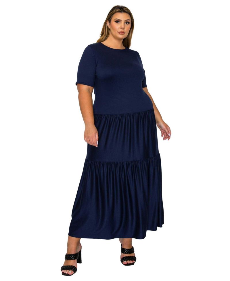 Women's Plus Size Jourdan Tiered Maxi Dress