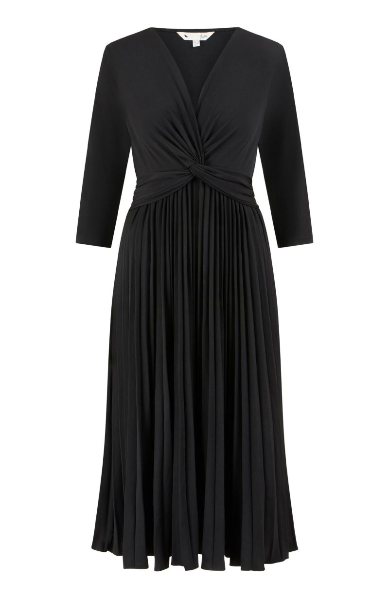 Women's Jersey Knot Waist Midi Dress