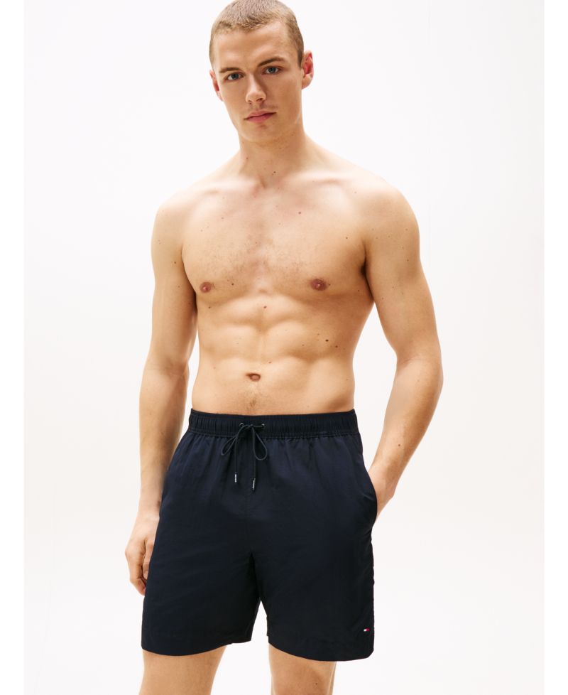 Men's Long Drawstring 7" Swim Trunks