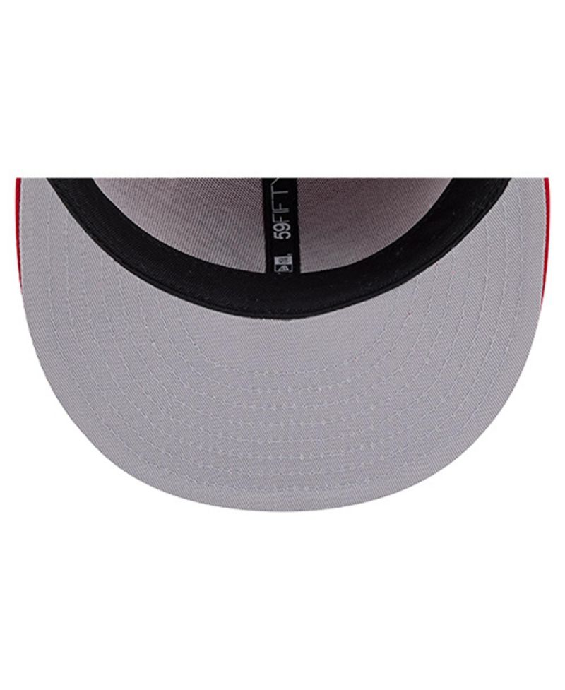 Men's Red New Jersey Devils Injection Dog Ear Classic Fitted Hat