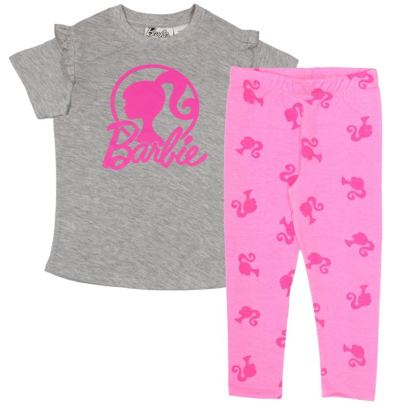 Little Girls 4- 16 Casual Shirt 2 Piece and Legging Outfit Set
